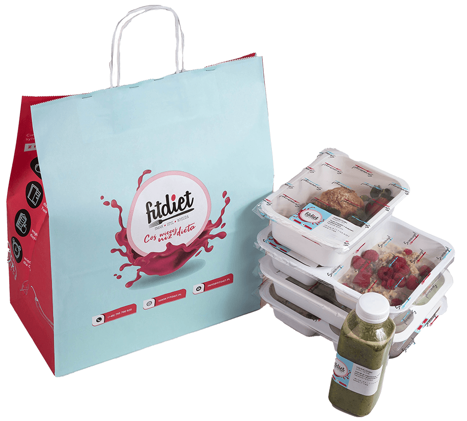 Zdjecie tacki LowGluten FitDiet z jedzeniem